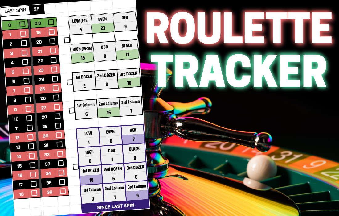 ROULETTE TRACKER w '8WAY STRATEGY' PREMIUM SHEET Mister Rafael