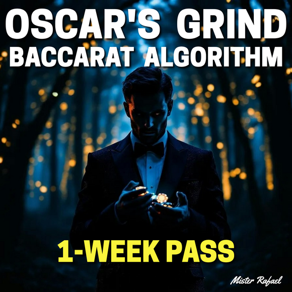 OSCAR'S GRIND Baccarat Algorithm Spreadsheet